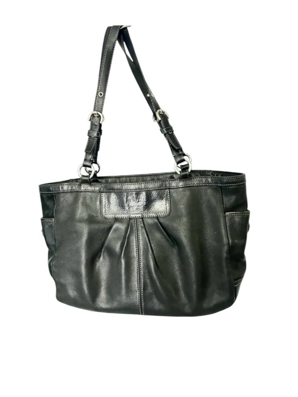 Coach Black Leather Soft Vintage Shoulder Tote - Women Bags